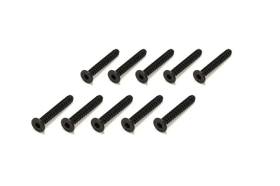Kyosho 3x20mm Coarse Thread Countersunk Head Screws 10Pcs image 79347