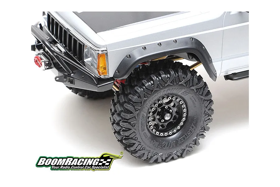Boom Racing Black Aluminium 1.9&amp;quot; Sandstorm Krait Beadlock Rims w/ 8mm Wideners-4pcs image 79423