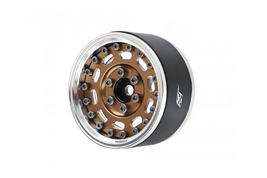 Boom Racing Bronze Aluminium 1.9&amp;quot; Probuild Mag-10 Adjustable Off-set Beadlock Rims 2pcs image 79469