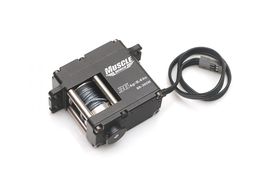 Boom Racing Muscle Winch High Torque 36kg Waterproof Servo Winch w/ Free Spool Unit image 79476