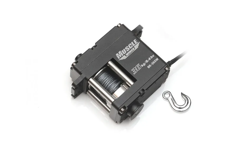 Boom Racing Muscle Winch High Torque 36kg Waterproof Servo Winch w/ Free Spool Unit image 79482