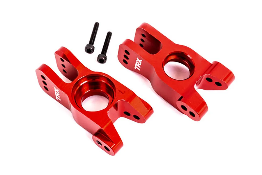 Traxxas Red Aluminium Rear Hubs 2Pcs image 79611