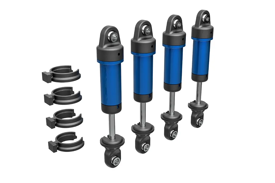 Traxxas Blue Aluminium GTM Shocks 4Pcs image 79615