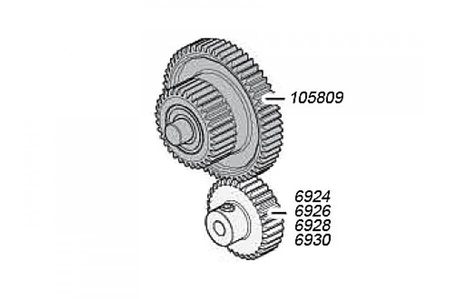 HPI Savage XS 32T-60T 48dp Idler Gear w/ Bearings image 7963
