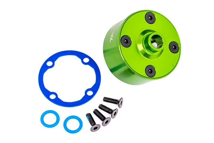 Traxxas Green Aluminium Differential Case image 79622