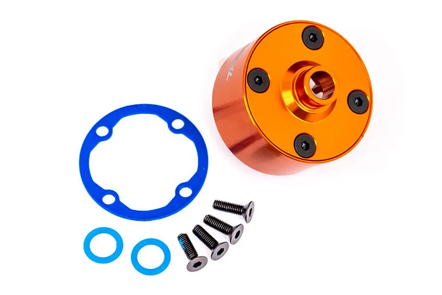 Traxxas Orange Aluminium Differential Case image 79625