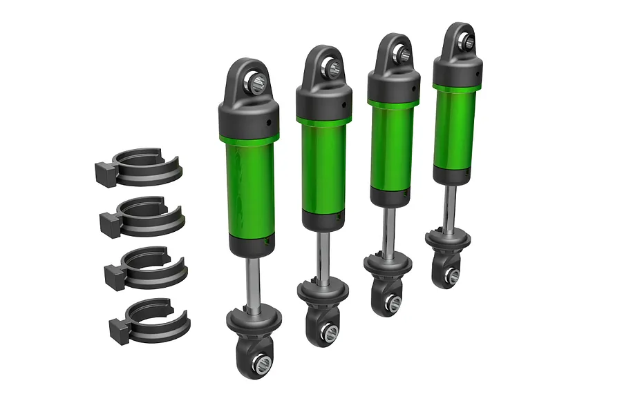 Traxxas Green Aluminium GTM Shocks 4Pcs image 79628