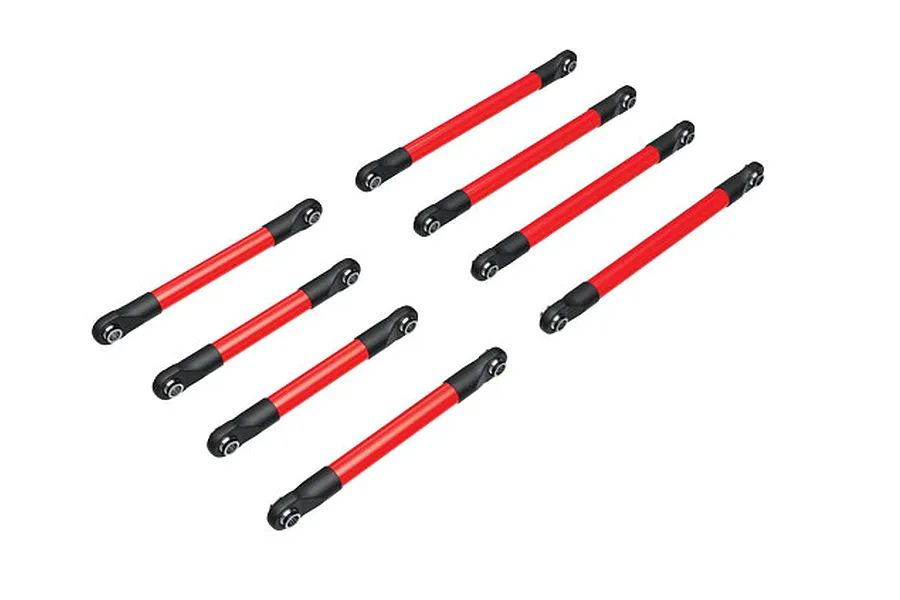 Traxxas Red Aluminium Complete Linkage Set image 79684