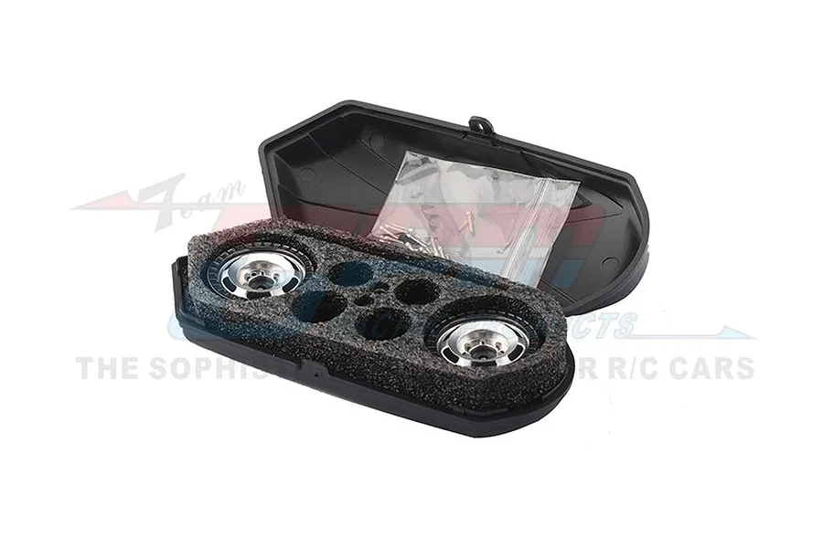 GPM 1.3&amp;quot; Black Aluminium Beadlock Rims 2Pcs w/ Wheel Hexes image 79729