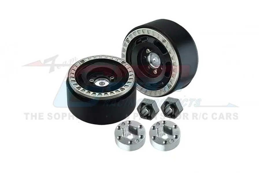 GPM 1.3&amp;quot; Silver Aluminium Beadlock Rims 2Pcs image 79732