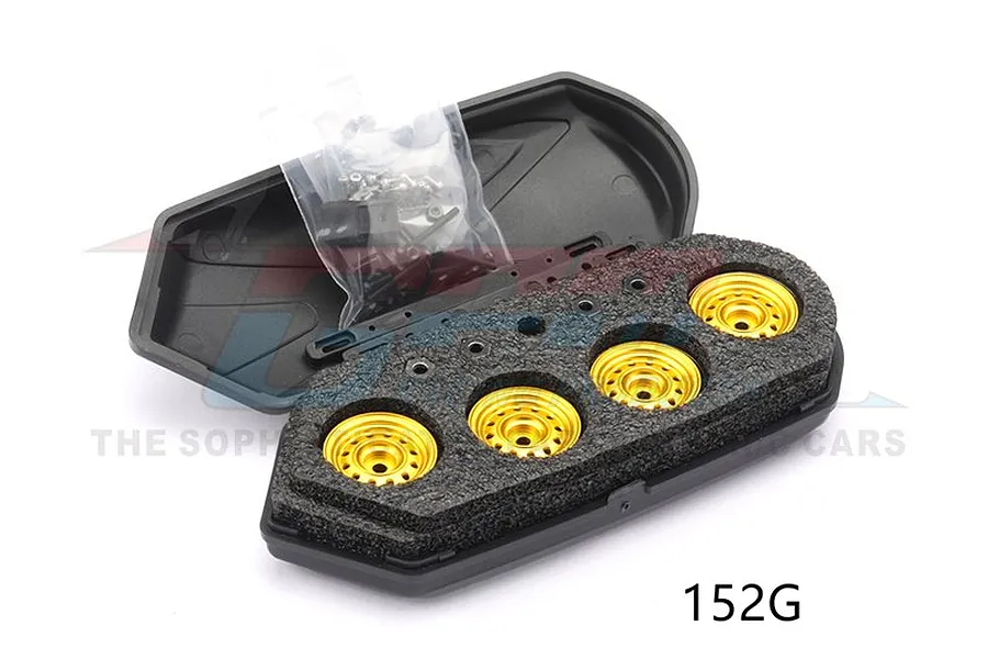 GPM 1.0&amp;quot; Gold Aluminium Beadlock Rims 4Pcs image 79757