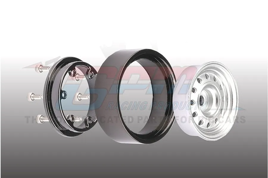 GPM 1.0&amp;quot; Gold Aluminium Beadlock Rims 4Pcs image 79758
