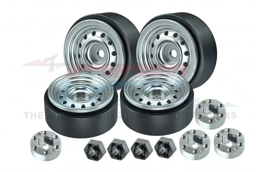 GPM 1.0&amp;quot; Silver Aluminium Beadlock Rims 4Pcs image 79760
