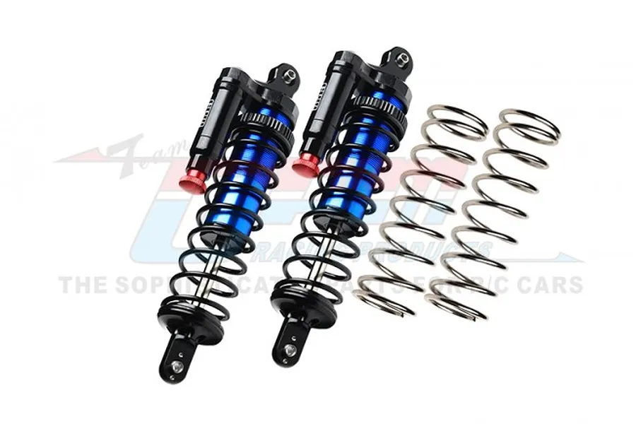 GPM Blue Aluminium Front or Rear Adjustable Piggyback Shocks 2Pcs image 79787
