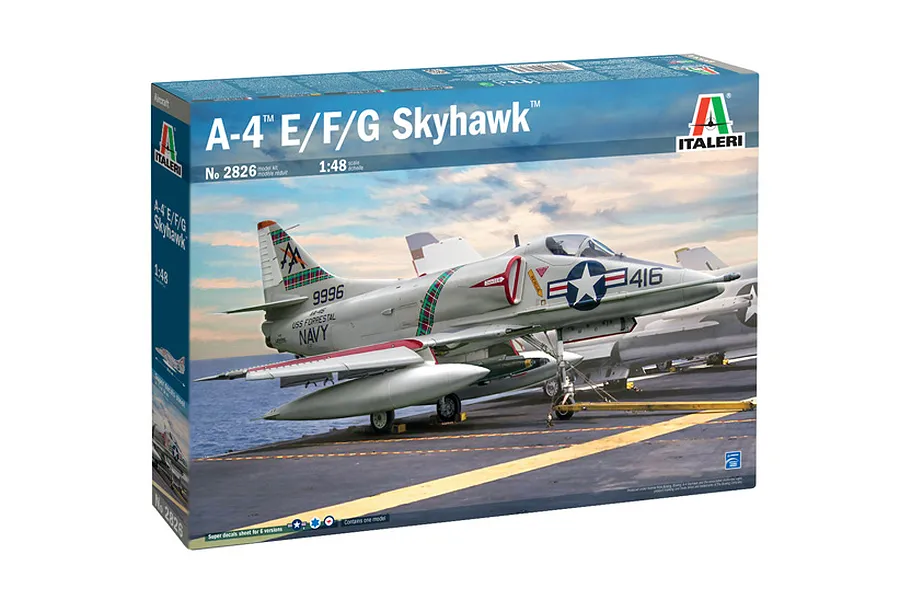 Italeri 1/48 RAAF A-4 E/F/G Skyhawk RAN Fighter Scaled Plastic Model Kit w/ Australian Decals image 2