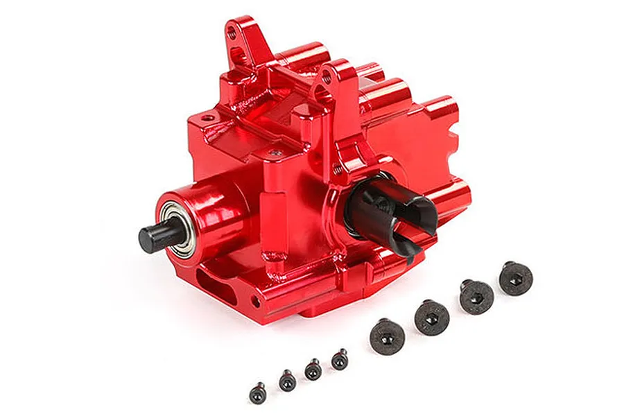 Rovan Red Aluminium Front Complete Gearbox image 79860