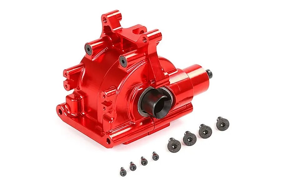Rovan Red Aluminium Rear Complete Gearbox image 79863