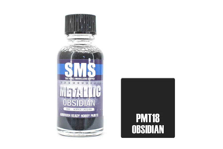 Scale Modellers Supply SMS Metallic Obsidian 30ml image 79879