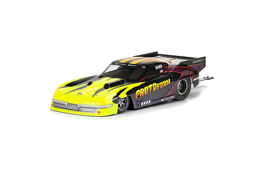 Protoform 1/10 1963 Chevrolet Corvette Stingray Pro Mod Body Shell - Clear Unpainted image 79880