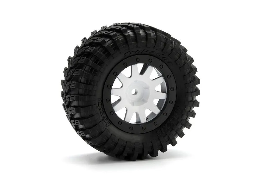 HPI 2.2/3.0&amp;quot; Blitz Mk.10 V2 White/Black Rims 2Pcs image 7991