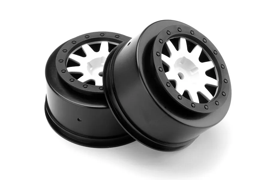 HPI 2.2/3.0&amp;quot; Blitz Mk.10 V2 White/Black Rims 2Pcs image 7992