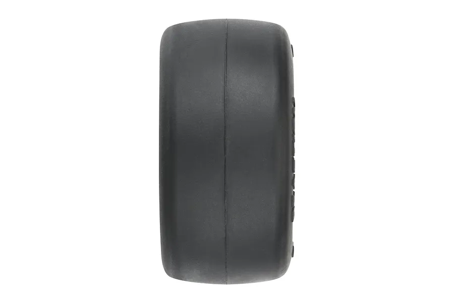 Pro-Line 1.4&amp;quot; Reaction Rear Drag Tyres on Black Showtime + Rims - Glued Wheels 2Pcs image 79948