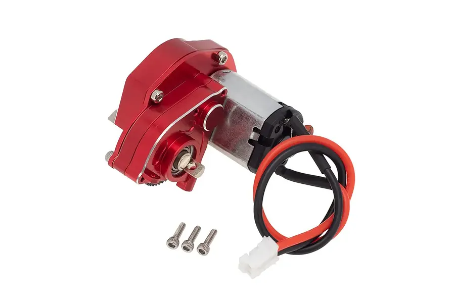 Integy Red Aluminium Gearbox w/ Motor Set image 80048