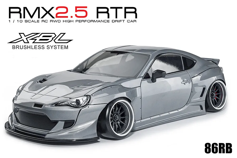 MST RMX 2.5 86RB RC Drift Car Electric Brushless RWD 1/10 Scale RTR - Metal Grey image 80178