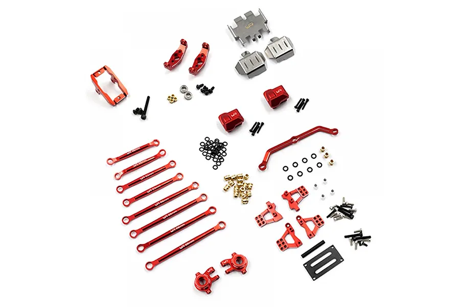 Yeah Racing Red Aluminium Essential Conversion Kit image 80250