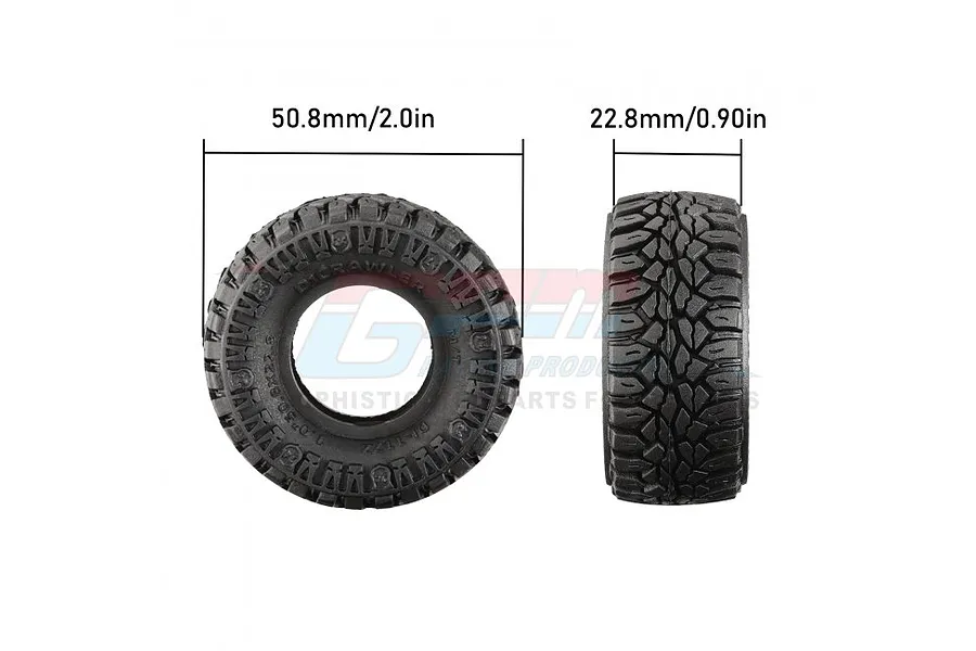 GPM 1.0&amp;quot; High Grip Tyres 4Pcs image 2