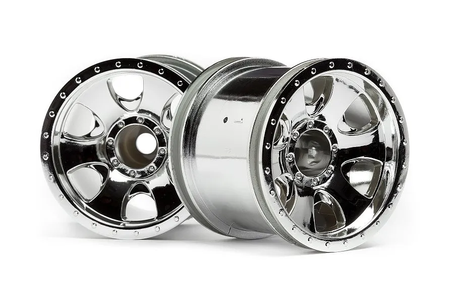 HPI 2.2&amp;quot; Warlock Chrome Rims 2Pcs image 8036