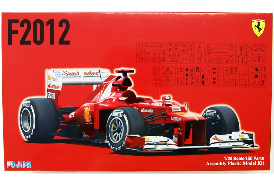 Fujimi 1/20 Ferrari F2012 Malaysia GP (GP-7) F1 Scaled Plastic Model Kit image 80361