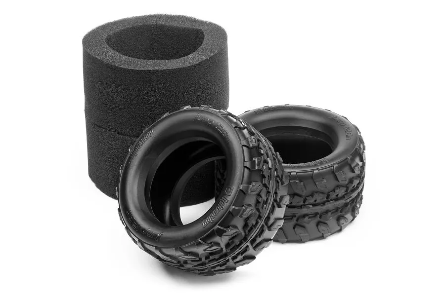 HPI 2.8&amp;quot; Jump T2.8M Tyres w/ Foam Inserts 2Pcs image 80376