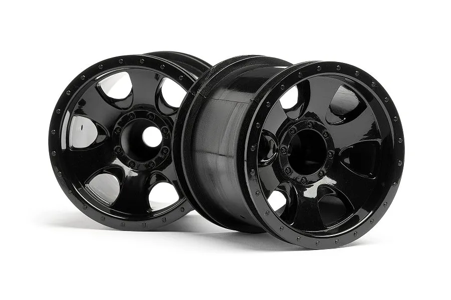 HPI 2.2&amp;quot; Firestorm Warlock Black Rims 2Pcs image 8039
