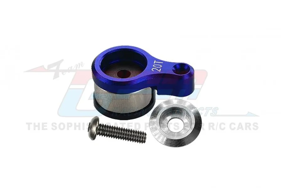 GPM Blue Aluminium 20T Servo Horn w/ Servo Saver image 80463