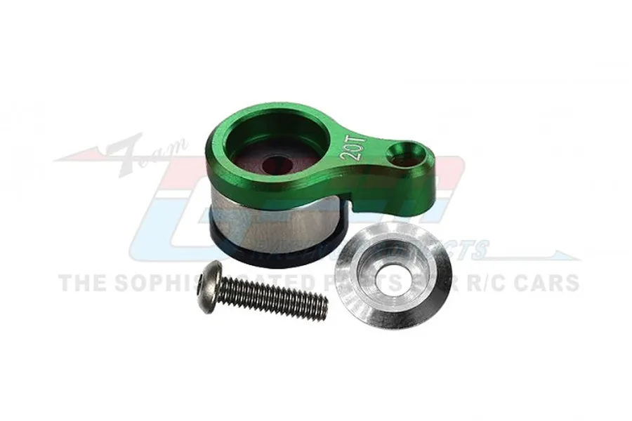GPM Green Aluminium 20T Servo Horn w/ Servo Saver image 80465
