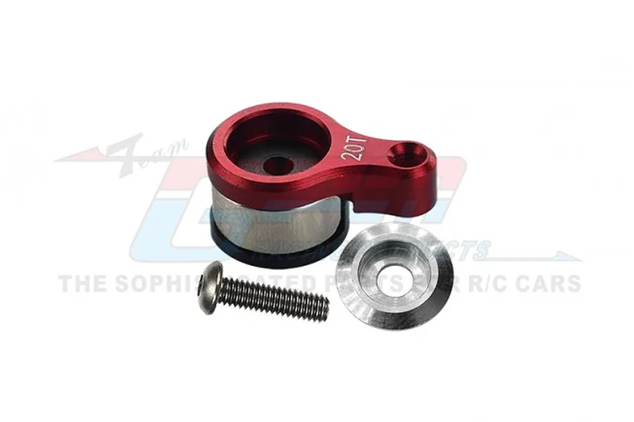 GPM Red Aluminium 20T Servo Horn w/ Servo Saver image 80468