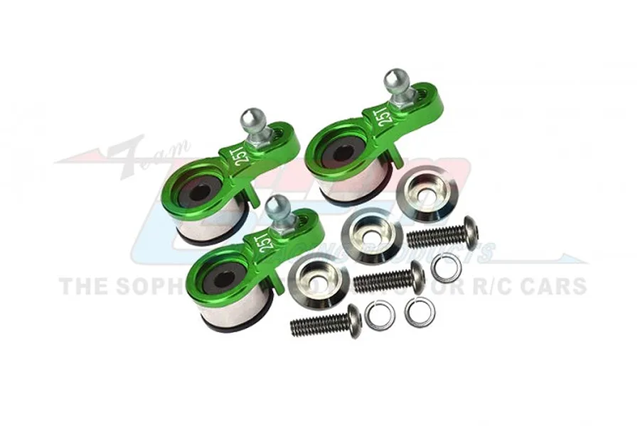 GPM 25T Green Aluminium Servo Horn 3Pcs image 80486