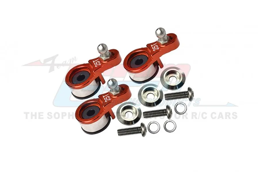 GPM 25T Orange Aluminium Servo Horn 3Pcs image 80488