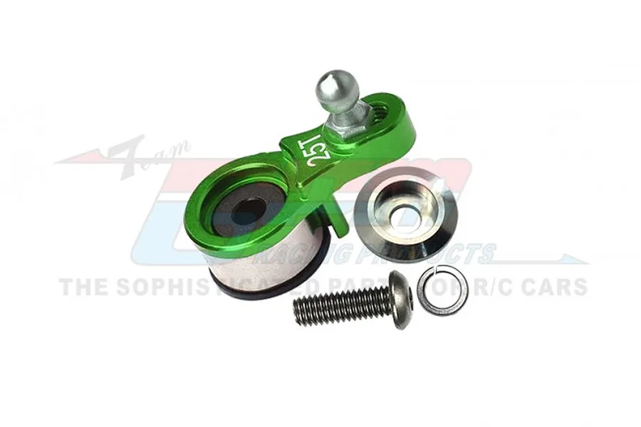 GPM 25T Green Aluminium Servo Horn 1Pcs image 80493