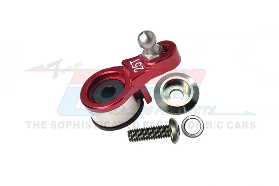 GPM 25T Red Aluminium Servo Horn 1Pcs image 80496