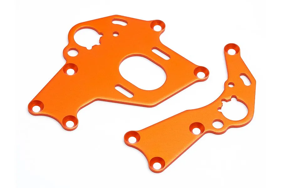 HPI Sprint 2 Orange Left &amp;amp; Right Motor Mount Set image 8052