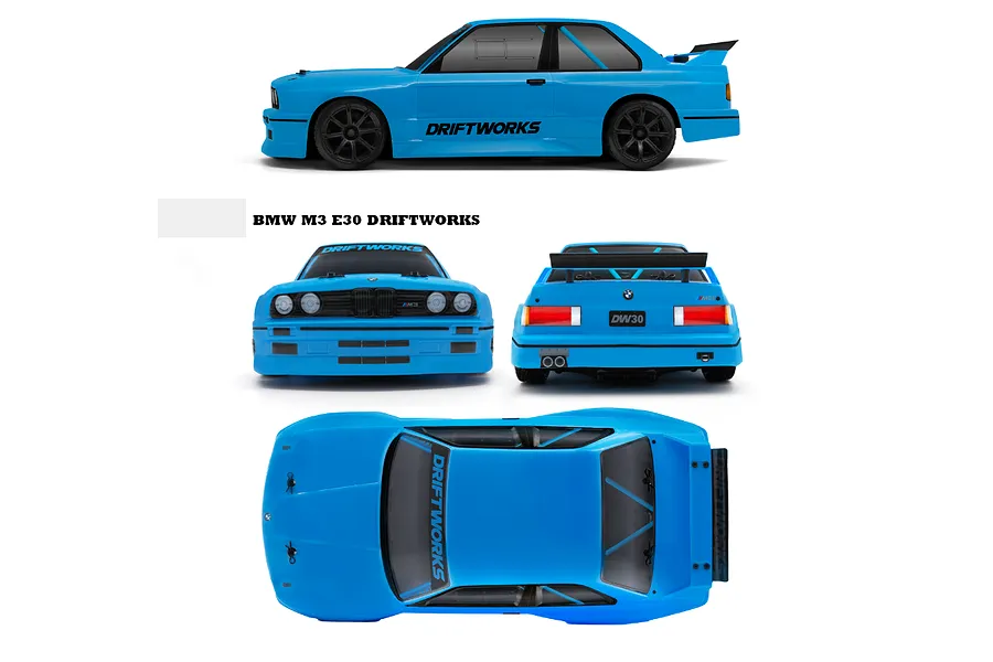 HPI Sport 3 Drift BMW M3 E30 Driftworks RC Drift Car Electric 4WD 1/10 Scale RTR image 80545