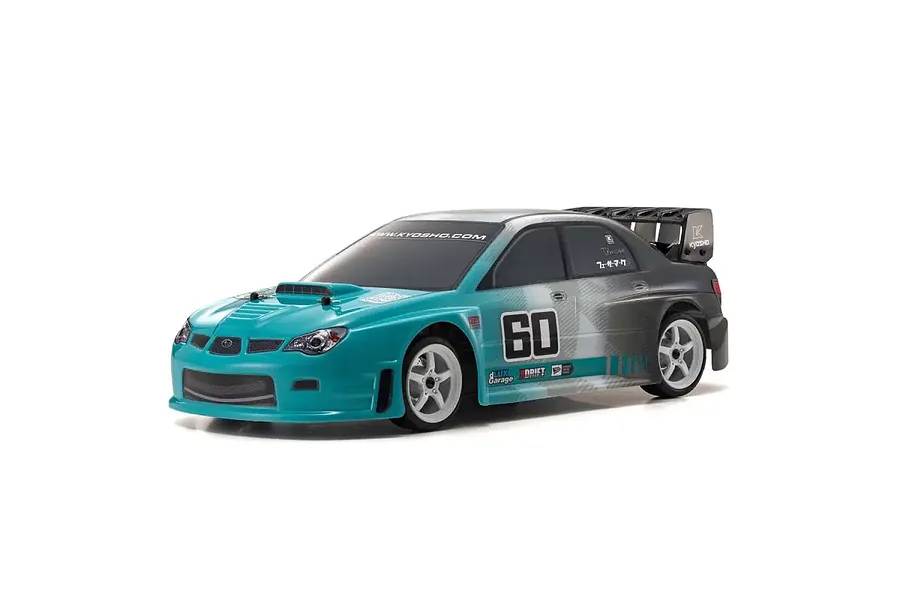 Kyosho Fazer Mk2 Subaru Impreza 2006 RC Drift Car Electric 4WD 1/10 Scale RTR - Teal/White image 80618