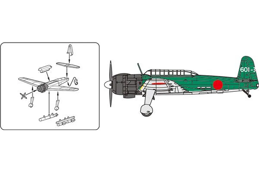 Fujimi 1/350 IJN Carrier-Based Aircraft Set image 1