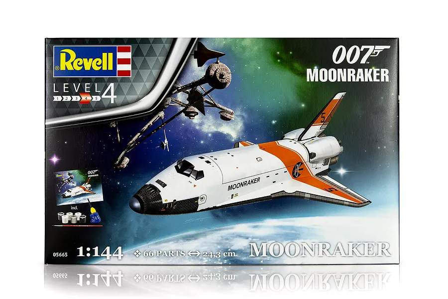 Revell 1/144 Moonraker Shuttle James Bond 007 Gift Set Scaled Plastic Model Kit image 80872