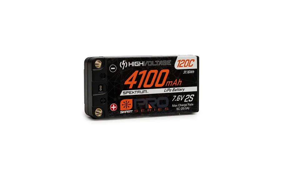 Spektrum 4100mAh 2S 7.6V 120C Pro Race Battery image 80972