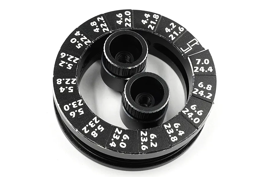 Yeah Racing Black Aluminium Round Droop Gauge image 81045