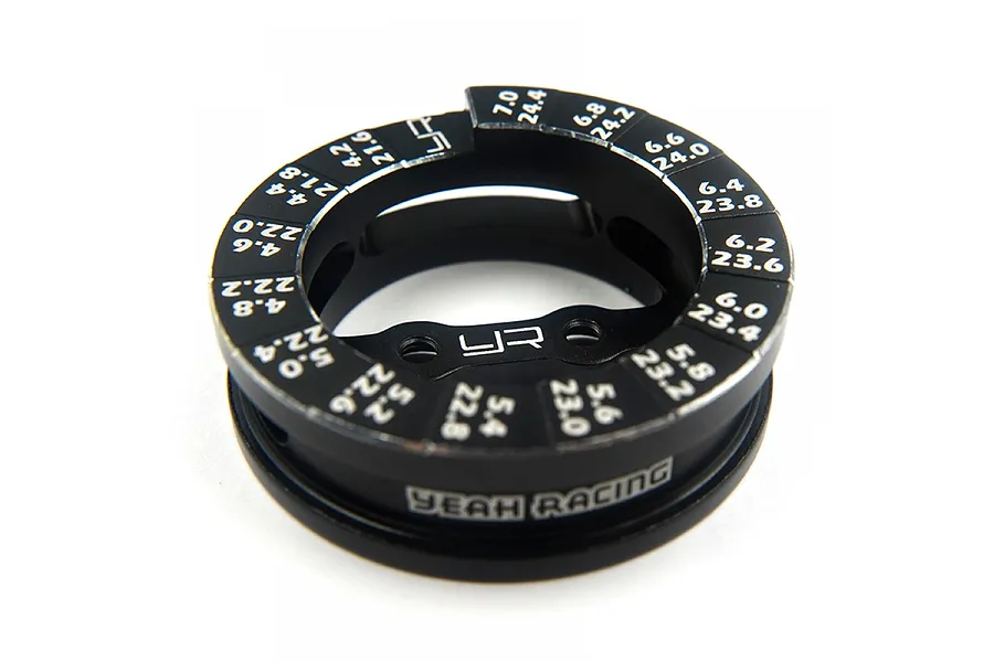 Yeah Racing Black Aluminium Round Droop Gauge image 81047