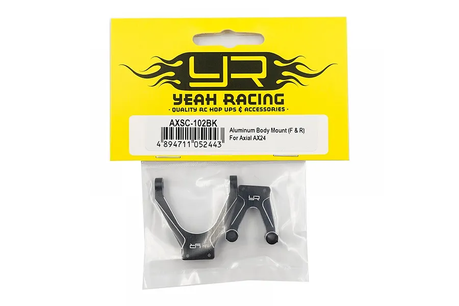 Yeah Racing Black Aluminium Body Mount 2Pcs image 4